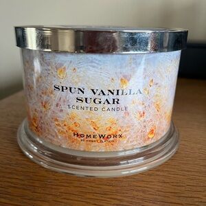 HomeWorx Spun Vanilla Sugar Scented Candle